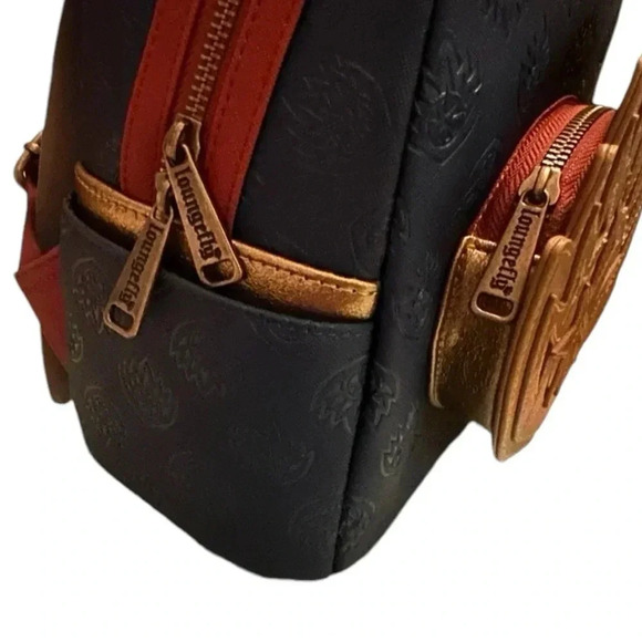 LOUNGEFLY GUARDIANS OF THE GALAXY VOL. 3 RAVAGER BADGE MINI BACKPACK NWT - Picture 6 of 7